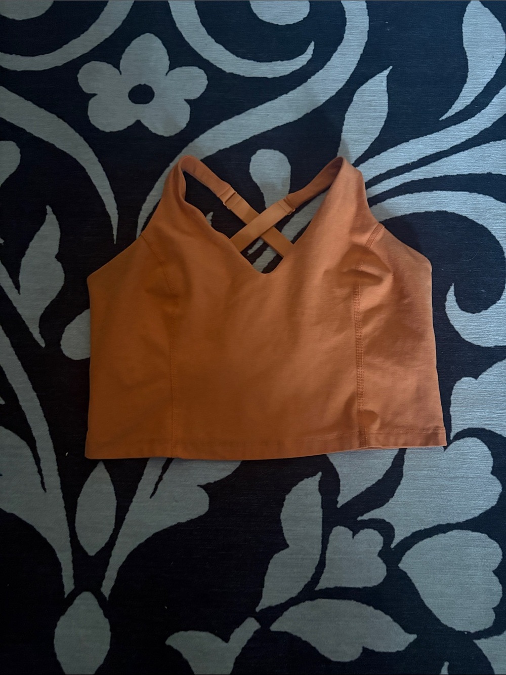 Beyond Yoga Rust Crossback Crop Top